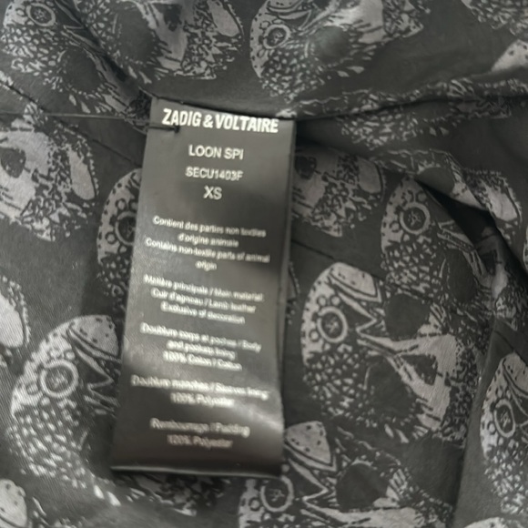 Zadig & Voltaire leather jacket. - Picture 7 of 7